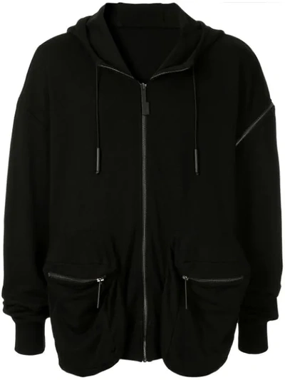 A-cold-wall* Seam Pocket Hoodie In Black