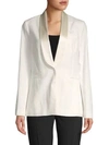 BRUNELLO CUCINELLI Linen & Cotton Blend Long-Sleeve Jacket