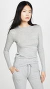 Skin Long-sleeved Cotton-jerey Pyjama Top In Heather Grey