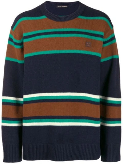 Acne Studios Knit Sweater Navy Multicolor