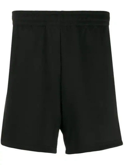 Acne Studios Emanuel Face Patch Shorts In 900-black