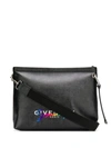 GIVENCHY GIVENCHY LOGO MESSENGER BAG - 黑色