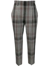 BRUNELLO CUCINELLI BRUNELLO CUCINELLI CHECKED TROUSERS - 黑色