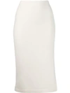 TOM FORD TOM FORD FITTED MIDI SKIRT - 白色