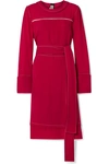 MARNI BELTED CREPE DRESS