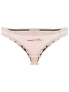 L'autre Chose Embroidered Briefs In Rosa