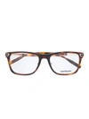 Montblanc Square Frame Glasses In Brown