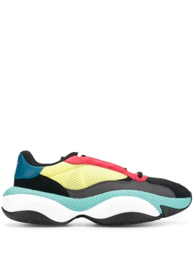 Puma Alteration Kurve Black Lime Sneaker In Multicolour