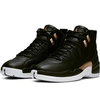 Nike Women's Air Jordan Retro 12 Basketball Shoes In Black/ Metallic Gold/ White