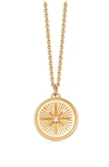 Astley Clarke Star Set Celestial Pendant Necklace In Yellow Gold