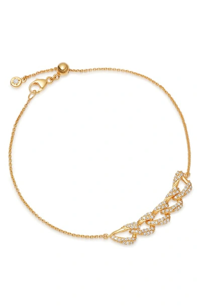 Astley Clarke Gold Mini Vela Diamond Bracelet