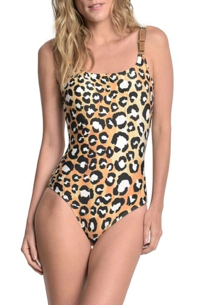 Lenny Niemeyer Leopard Print One-piece Swimsuit In Jaguar