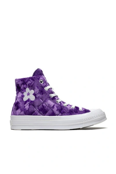 Converse Opening Ceremony  X Golf Le Fleur* Velvet Chuck 70 Sneaker In Tilandsia Purple/ Ti