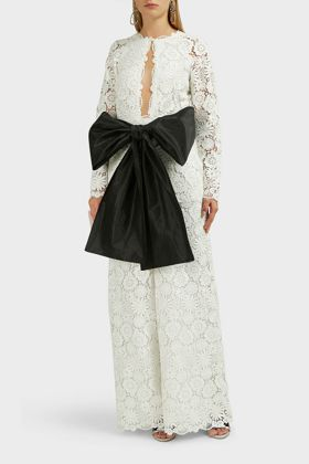 black and white lace jumpsuit