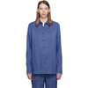 HELMUT LANG HELMUT LANG BLUE VISCOSE SHIRT