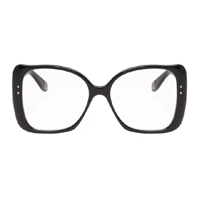 Gucci Eyewear Oversized Glasses - 黑色 In 001 Black