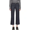 Apc Mid-rise Cropped Jeans In Iai Indigo