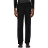 MAISON MARGIELA MAISON MARGIELA BLACK WOOL REGULAR FIT TROUSERS