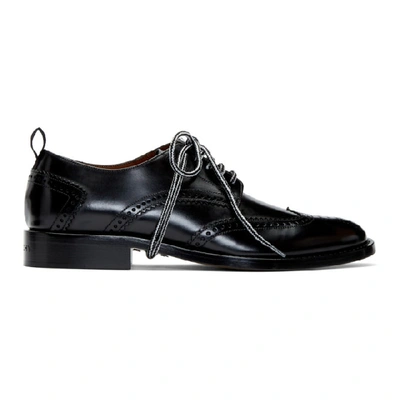 Givenchy Cruz Contrast-laces Brogues In Black