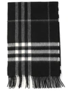 Burberry The Classic Check Cashmere Scarf In Black