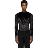 MAISON MARGIELA MAISON MARGIELA BLACK VELVET TURTLENECK