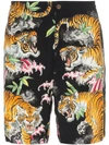 WACKO MARIA WACKO MARIA HAWAIIAN FLOWER TIGER PRINT SHORTS - 黑色