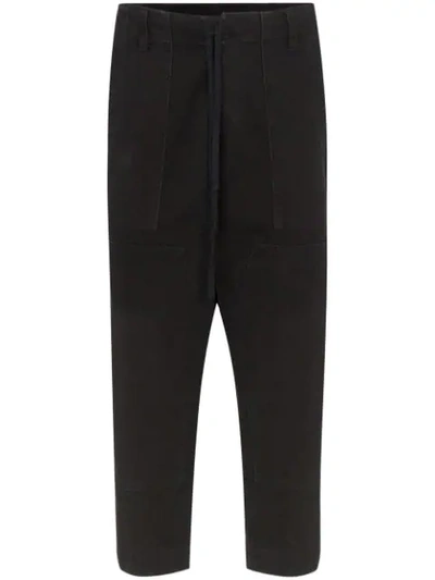 Greg Lauren Drawstring Jeans In Black