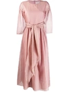 MAX MARA 'S MAX MARA BELTED MIDI DRESS - PINK