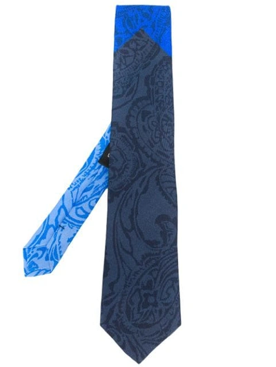 Etro Patterned Tie - 蓝色 In Blue