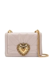 Dolce & Gabbana Devotion Shoulder Bag In Neutrals