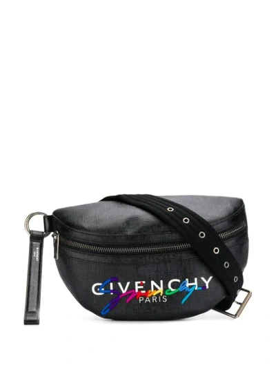 Givenchy Logo Belt Bag In 001-black
