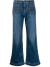 PHILOSOPHY DI LORENZO SERAFINI CROPPED FLARE JEANS