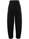 GIVENCHY GIVENCHY HIGH-WAISTED CROPPED TROUSERS - 黑色