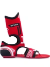 Prada Knit Sock Sandals - Red