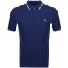 Fred Perry Twin Tipped Polo T Shirt Navy In Navy