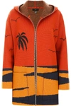 ALANUI ALANUI MOTIF PATTERNED HOODED CARDIGAN