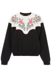 ALANUI ALANUI MOTIF EMBROIDERED OVERSIZED SWEATSHIRT