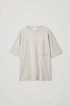 Cos Oversized T-shirt With Patch Pocket In Green