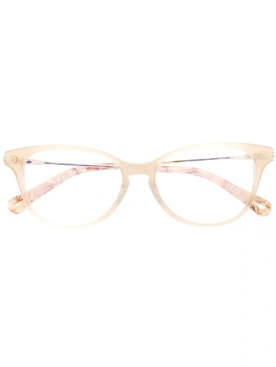 Chloé Eyewear Cat Eye Frame Glasses - Neutrals