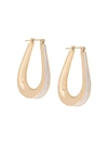 ANNELISE MICHELSON ANNELISE MICHELSON ELLIPSE XS ENAMEL HOOPS - 金色