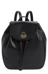 Longchamp Cavalcade Leather Backpack - Black In Black