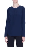 AKRIS PUNTO SILK BLOUSE,514600085899