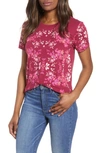 LUCKY BRAND MULTICOLOR FLORAL PRINT TEE,7W84742
