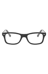 RAY BAN 50MM SQUARE OPTICAL GLASSES,RX522850-O