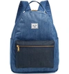 Herschel Supply Co Nova Mid Volume Backpack - Blue In Faded Denim/ Indigo Denim