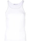 RE/DONE RE/DONE FITTED TANK TOP - 白色