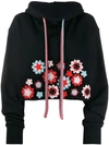 ALANUI CROPPED EMBROIDERED HOODIE