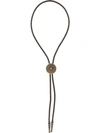 SAINT LAURENT CONCHO BOLO TIE NECKLACE