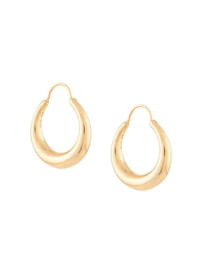 All Blues Fat Baby Snake Polished Gold Vermeil Earrings