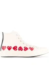 COMME DES GARÇONS PLAY X CONVERSE CHUCK TAYLOR HIGH-TOP SNEAKERS